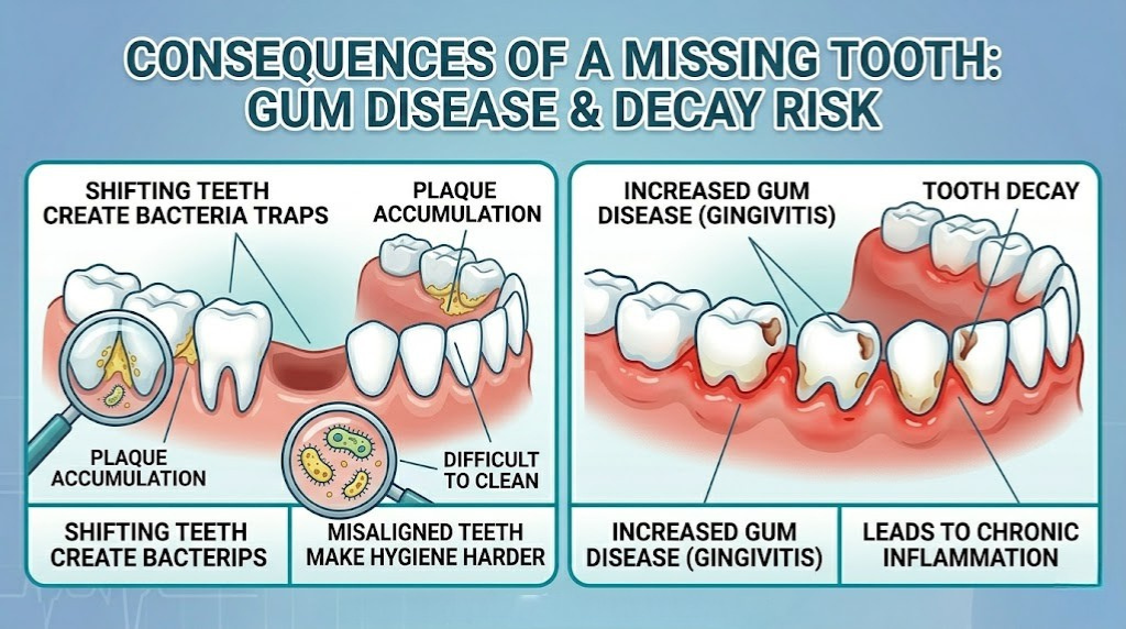 Increased Risk of Gum Disease and Tooth Decay