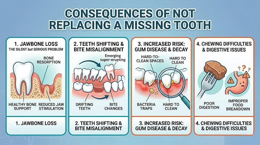 What Happens If You Don’t Replace a Missing Tooth