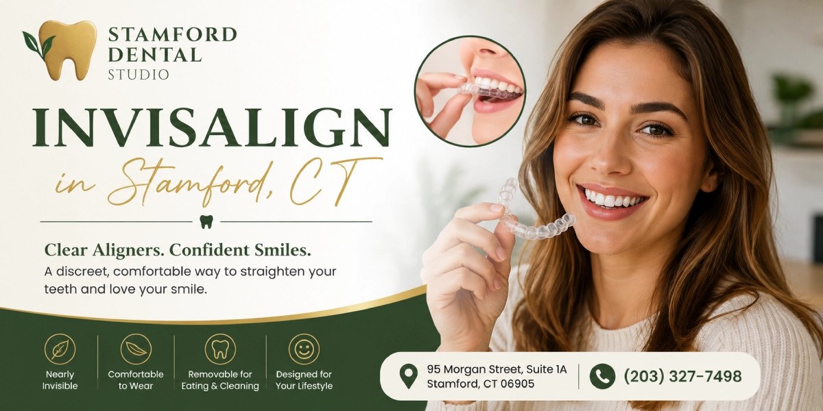 Invisalign clear aligners treatment in Stamford CT